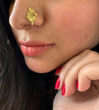 Peacock Gold plated Noseclip