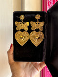 Lotus x Butterfly x Pan Gold Plated Earrings