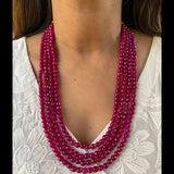 Fuchsia Quartz Stone Mala