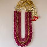 Fushia Quartz set of three Malas