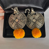 Limited Edition: Oversized Tribal Pom Pom Studs