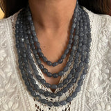 Semi precious Smoky Quartz Mala