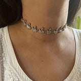 Minimalistic Swan Silver Choker