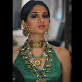 Set of Three Necklaces and Earrings