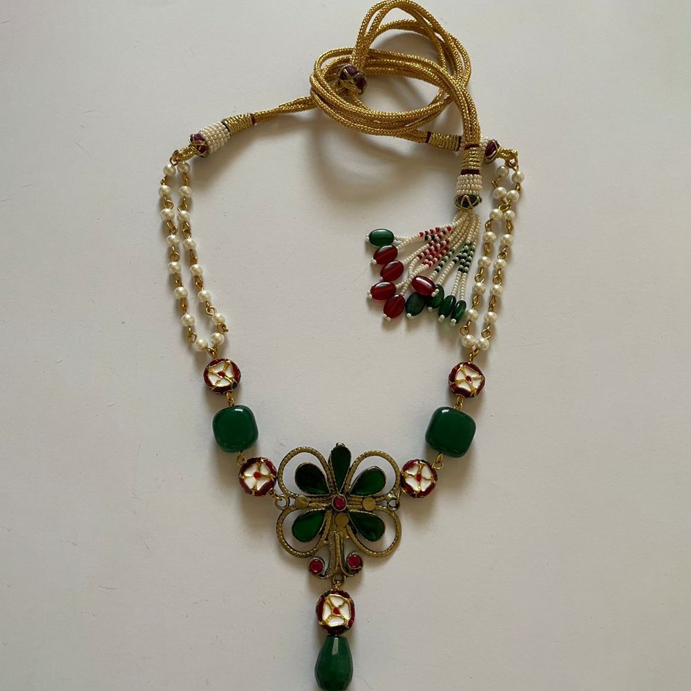 Floral Emerald x Meena Choker