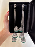 Dangling Peacock Earrings