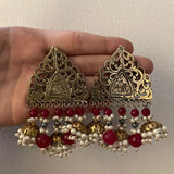 Set of FIVE Necklaces & Jhumke