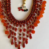 Semi Precious Aqeeq Choker
