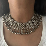 Silver Afghan Choker