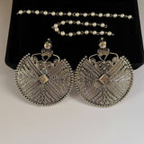 Oversized Round Tribal Studs