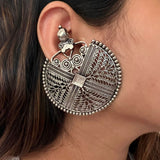 Oversized Round Tribal Studs