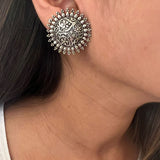 Tribal Antique Silver Studs