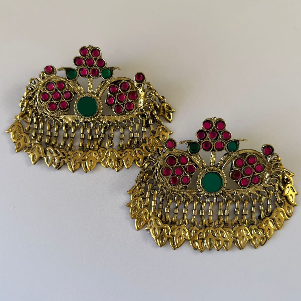 Teen Phool Afghan Earrings