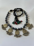 Grey Real Pearl Choker