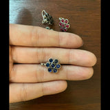 Lapis ( blue ) floral NoseClip