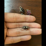 Lapis ( blue ) floral NoseClip