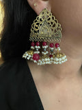 Allah Ruby REAL PEARL Jhumke