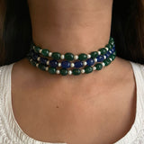 Emerald x Lapis Choker