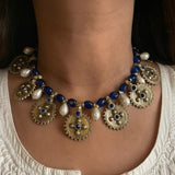Lapis x Pearl x Afghan Choker