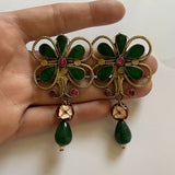 Floral Emerald x Meena Earrings