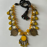 Yellow Jasper x Pearl Drop Choker