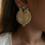 Emerald Gold Afghan Studs