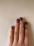 Gold Lotus Toe/ Midi Ring