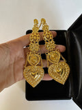 Pan & Paisley Gold Plated Earcuff Earrings