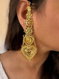 Pan & Paisley Gold Plated Earcuff Earrings