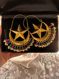 Gold plated Meena Chaandbaliyaan