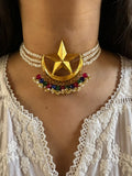 Gold plated Chandtara Real Pearl Choker