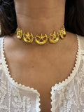 Gold Plated Chand Tara Choker