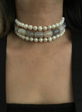 Moonstone x Pearl choker