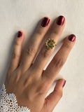 Chandtara Ring in Gold Polish
