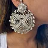 Elephant Tribal Oversized Earrings