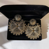 Elephant Tribal Oversized Earrings