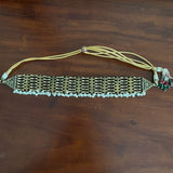 Woven Pearl Afghan Choker