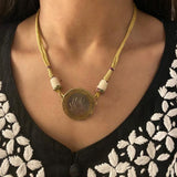 Old Lotus Coin Choker
