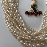 Twisted Real Pearl Mala