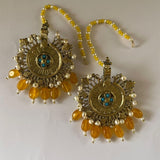 Bohemian Real Pearl Yellow Earrings