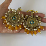 Bohemian Real Pearl Yellow Earrings