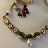 Indian Meena Lotus Choker