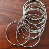 Plain Silver Bangles