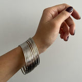 Plain Silver Bangles