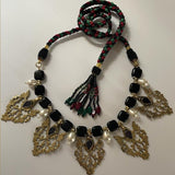 Black Aqeeq Surma Necklace