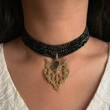 Black Aqeeq Surma Choker