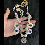 Fresh Water Pearl x Afghan Coin Necklace