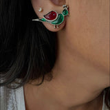 Meena Parrot Studs