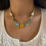 Minimalistic Turquoise x Ochre Choker