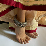 Tribal rod ghungroo Anklet SINGLE PIECE